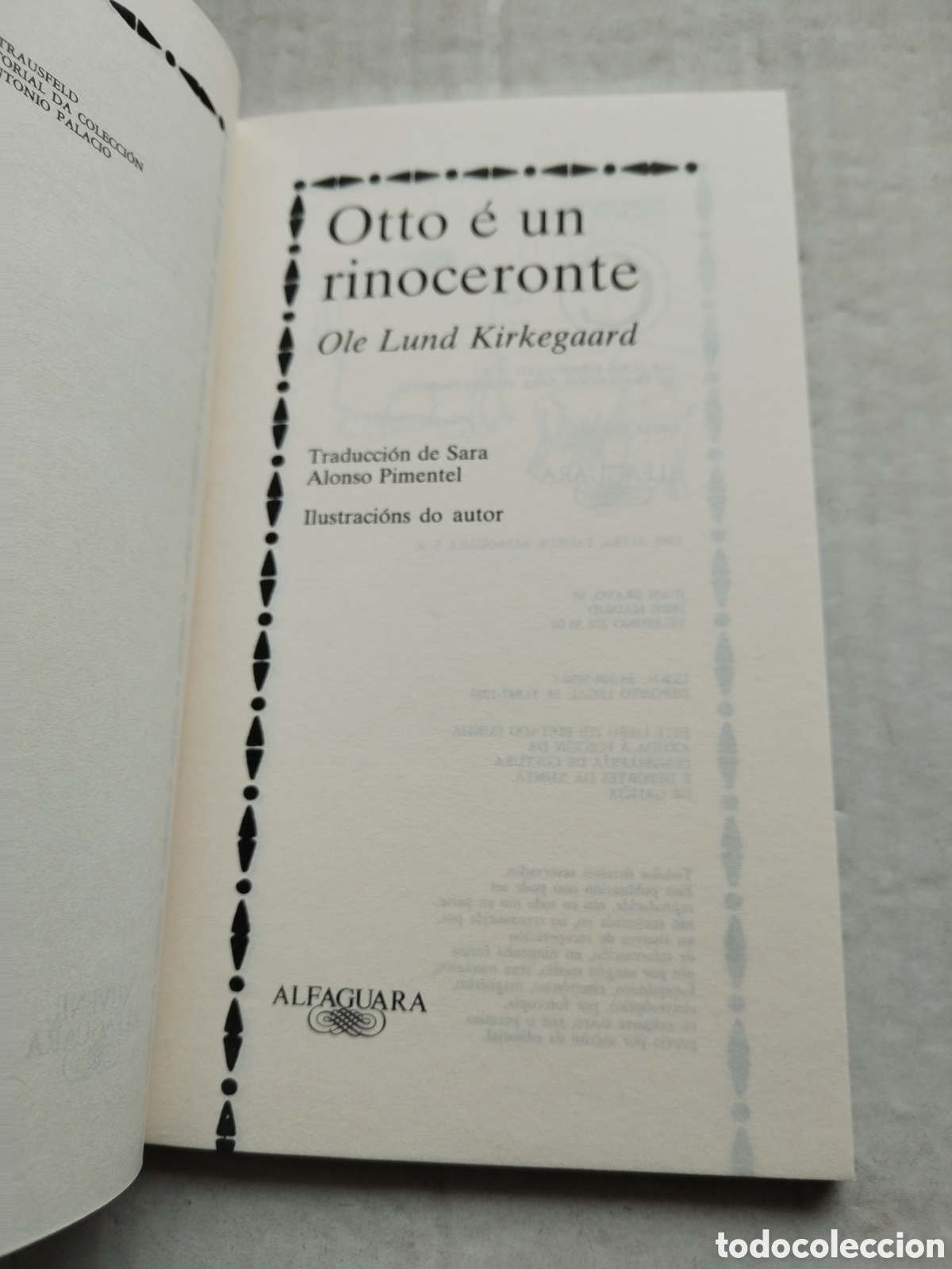 Libros de segunda mano: OTTO E UN RINOCERONTE/OLE LUND KIRKEGAARD - Foto 2