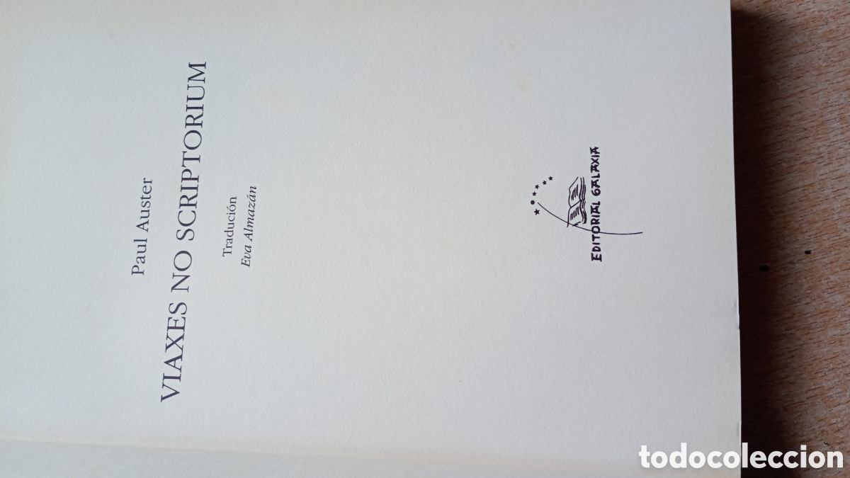 Libros de segunda mano: Paul Auster: viaxes no scriptorium. Galaxia, 2007 - Foto 4