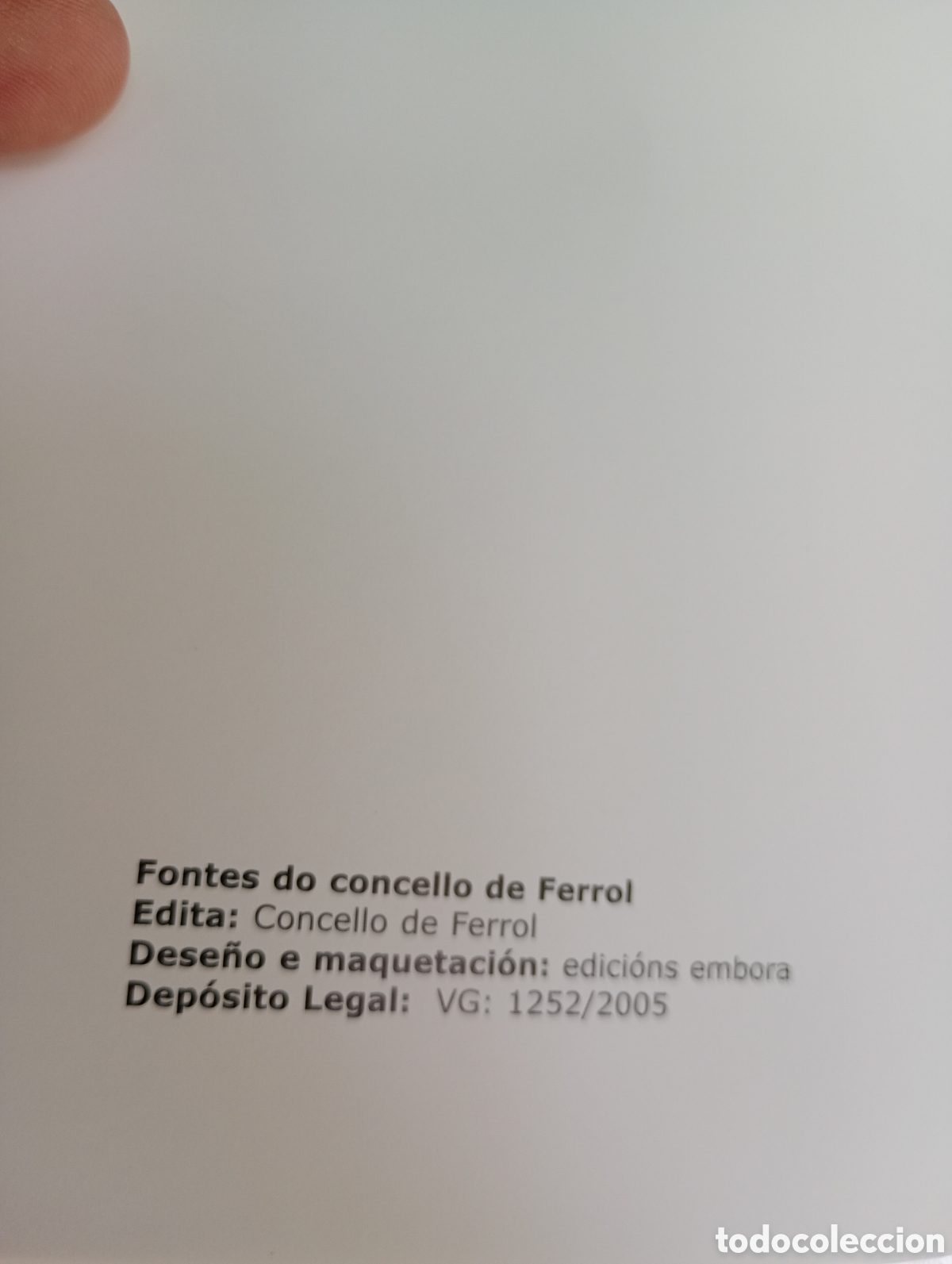 Libros de segunda mano: Fontes do concello de Ferrol, 2005 - Foto 4