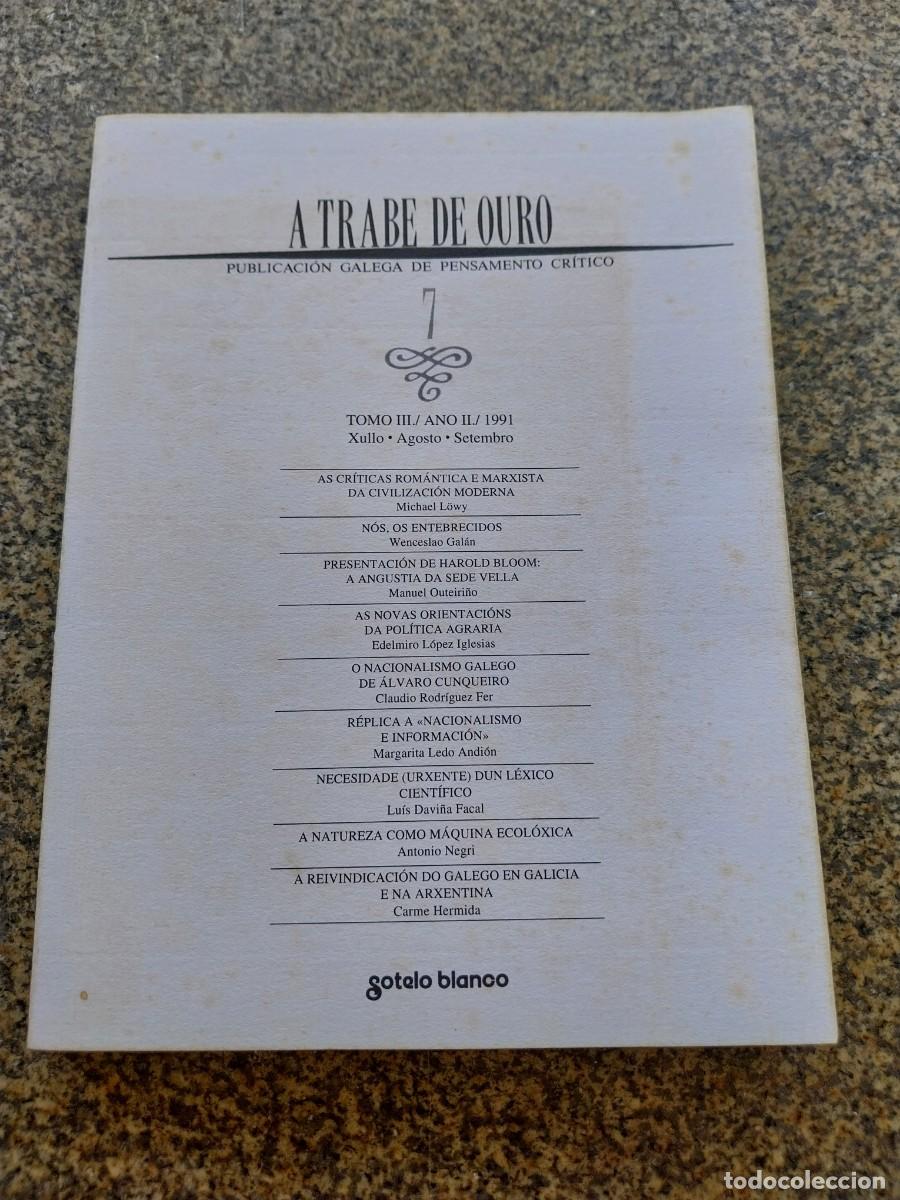 Libros de segunda mano: A TRABE DE OURO -- N&ordm; 7 -- TOMO III / ANO II / 1991 --