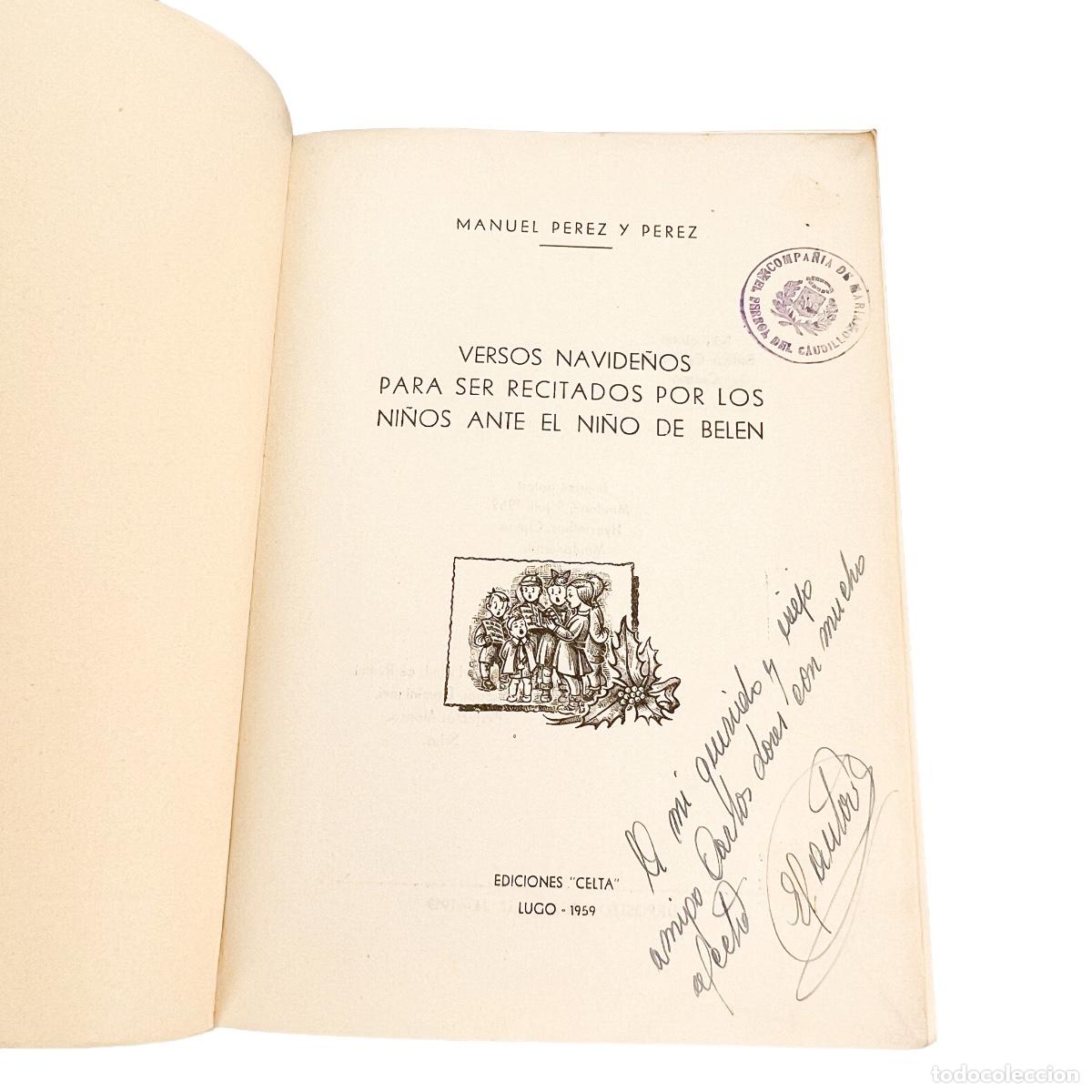 Libros de segunda mano: Versos Navide&ntilde;os, Manuel Perez y Perez - Foto 4