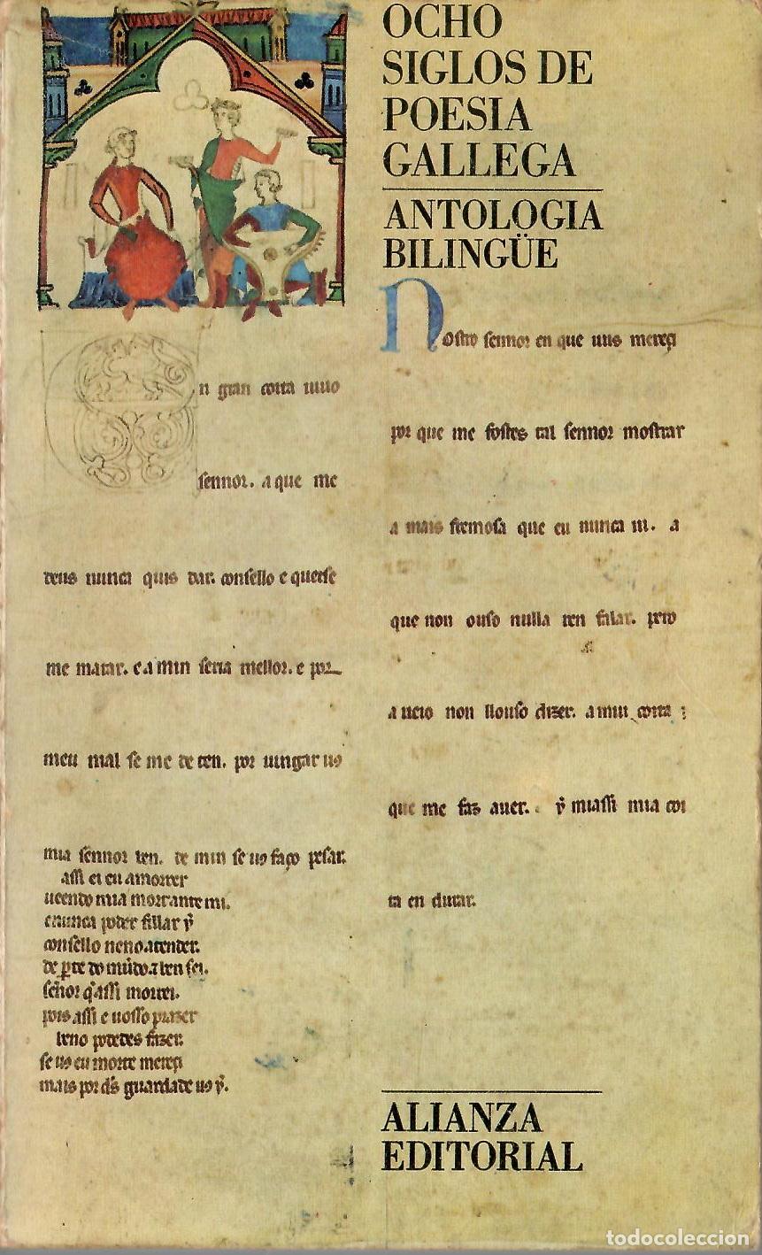 Libros de segunda mano: Ocho siglos de poesia gallega. Antologia biling&uuml;e - Alianza Editorial