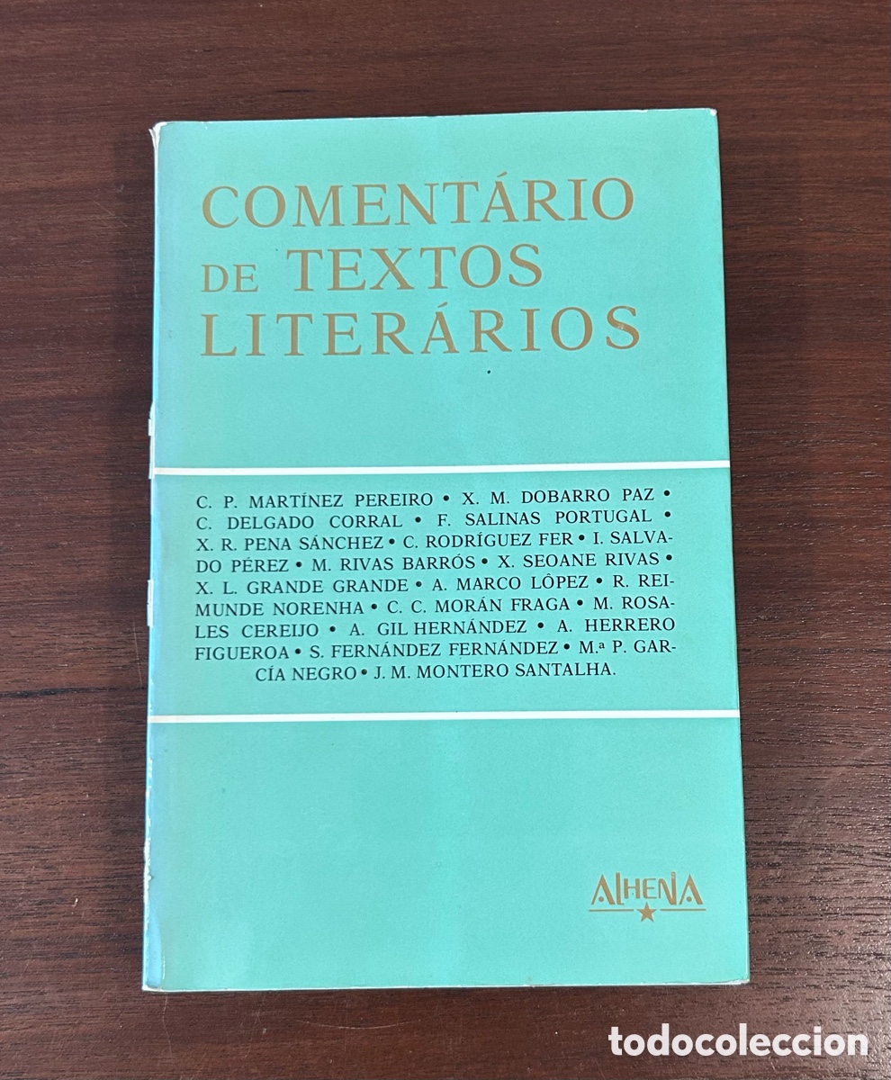 Libros de segunda mano: COMENT&Aacute;RIO DE TEXTOS LITER&Aacute;RIOS. ALHENA EDICIONES. 1986