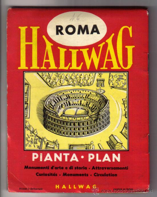 Libros de segunda mano: PLANO DE ROMA - HALLWAG - Foto 1