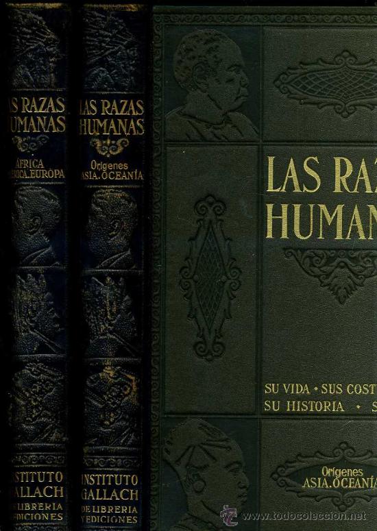 Libros de segunda mano: GALLACH . LAS RAZAS HUMANAS -DOS TOMOS - Foto 1