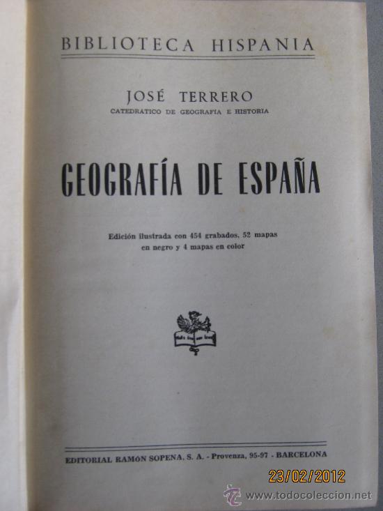Libros de segunda mano: Geografia de Espa&ntilde;a - Foto 2