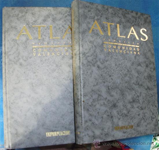 Libri di seconda mano: - ATLAS TEMATICO DE LA COMUNIDAD VALENCIANA ALICANTE VALENCIA CASTELLON 2 TOMOS