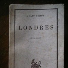 Libros de segunda mano: LONDRES DE JULIO CAMBA 1959