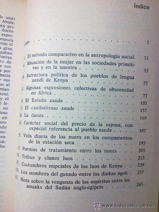 Libros de segunda mano: La mujer en las sociedades primitivas - E.E. Evans-Pritchard - Foto 2
