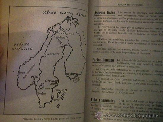 Libros de segunda mano: libro escolar Geograf&iacute;a Descriptiva 1952 - Foto 3