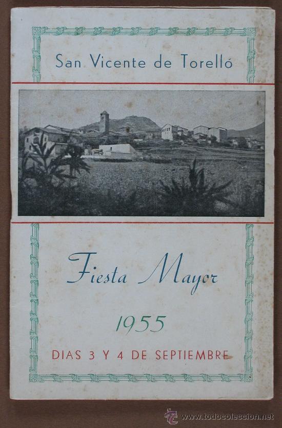 Gebrauchte B&uuml;cher: San Vicente de Torell&oacute;. Fiesta Mayor de 1955