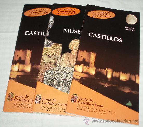 Gebrauchte B&uuml;cher: tres guias rutas turisticas monograficas de Castilla Leon  Museos-castillos en espa&ntilde;ol y  frances