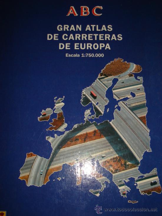 Libri di seconda mano: ABC GRAN ATLAS DE CARRETERAS DE EUROPA ESCALA 1-750.000, BLANCO Y NEGRO, 30C39CM