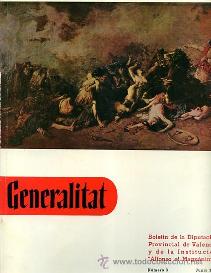 Libros de segunda mano: GENERALITAT n&ordm; 3 boletin, dedicado a Sagunto y los pueblos de alrededor