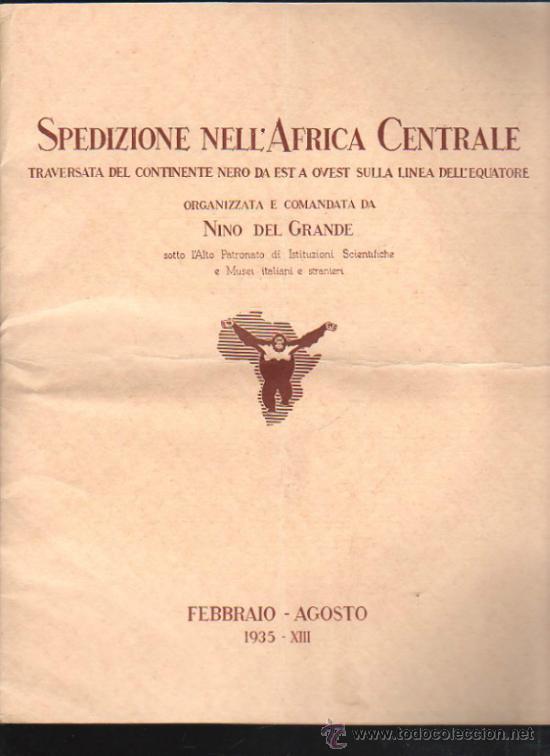 Libri di seconda mano: CATALOGO EXPLICATIVO DE LA EXPEDICION AL AFRICA CENTRAL. 16 PAGINAS. LEER
