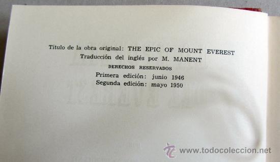 Libros de segunda mano: LA EPOPEYA DEL EVEREST - Foto 5