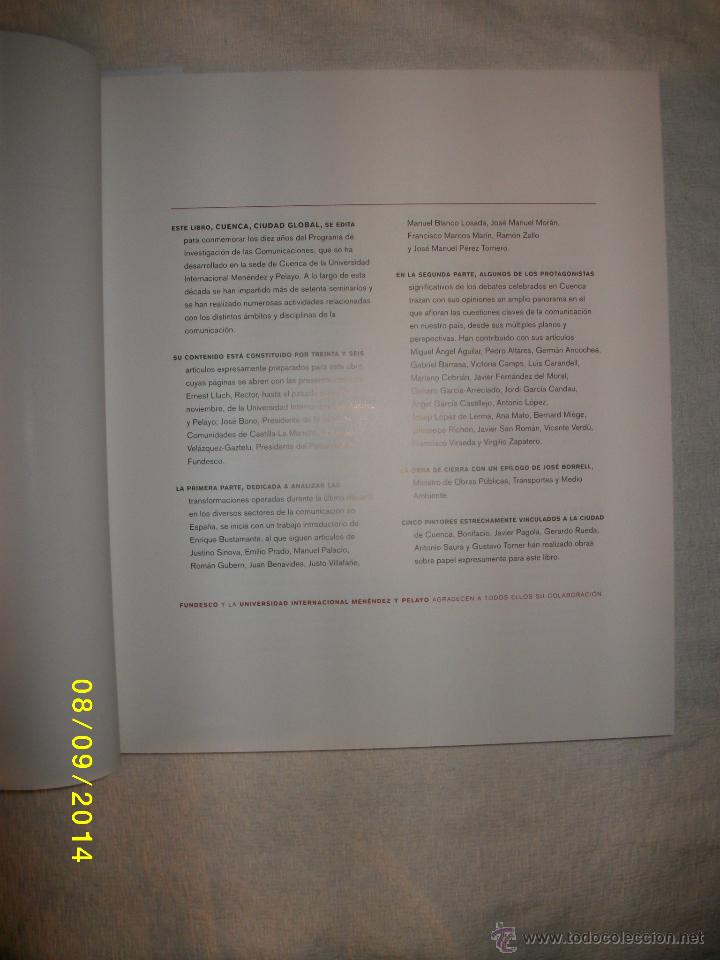 Libros de segunda mano: CUENCA -CIUDAD GLOBAL -A&Ntilde;O 1995. - Foto 3