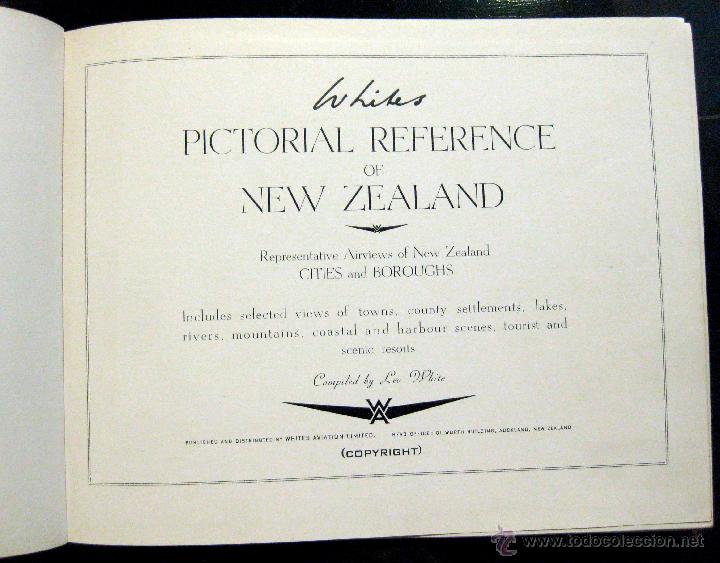 Gebrauchte B&uuml;cher: Leo White. Pictorial reference of New Zealand. Representative Airviews of NZ cities & boroughs. 1953