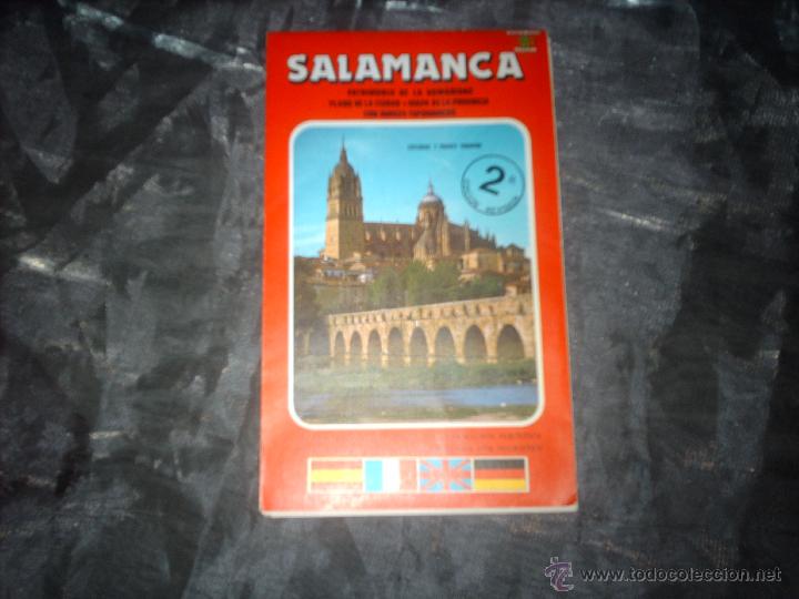 Libros de segunda mano: SALAMANCA PATRIMONIO DE LA HUMANIDAD PLANO DE LA CIUDAD+MAPA DE LA PROVINCIA-TELSTAR A&Ntilde;OS 80