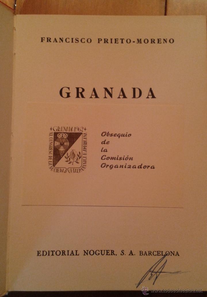 Libros de segunda mano: GRANADA - F.PRIETO MORENO - Foto 2
