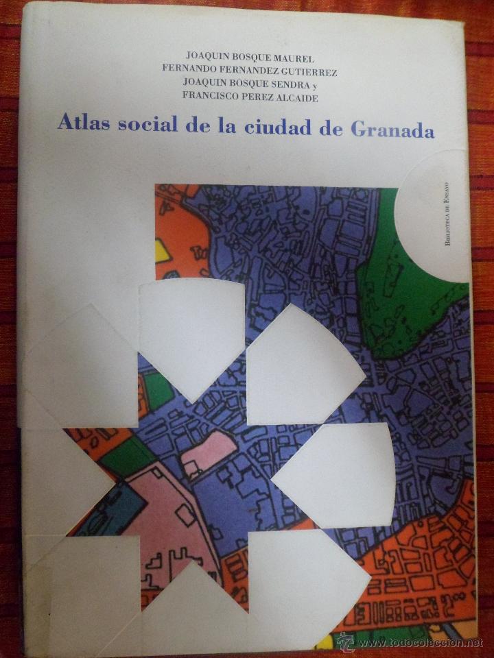 Libros de segunda mano: ATLAS SOCIAL DE LA CIUDAD DE GRANADA. VV.AA. GRAN FORMATO. TAPA DURA.