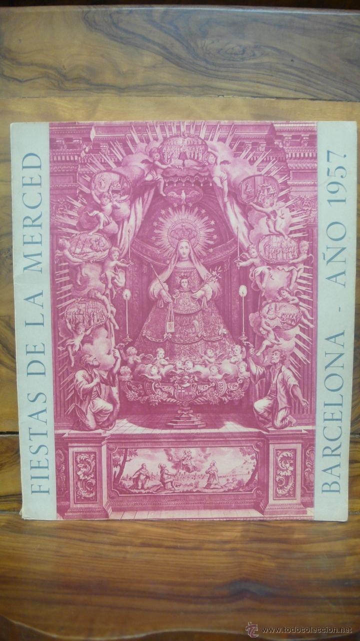 Libros de segunda mano: PROGRAMA FIESTAS DE LA MERCED BARCELONA 1957.