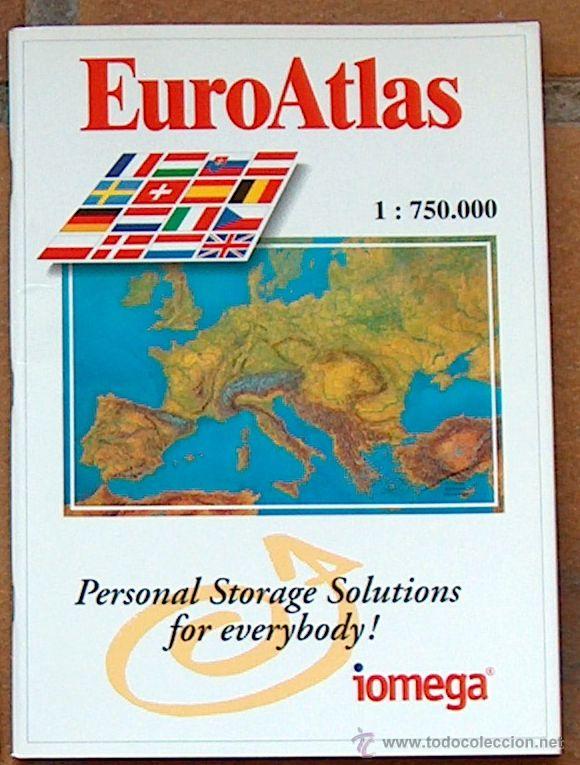 Libri di seconda mano: EURO ATLAS 1:750.000 29 X 21 CM 1997 192 PAGINAS, PUBLICIDAD DE IOMEGA JAZ ZIP Y DITTO