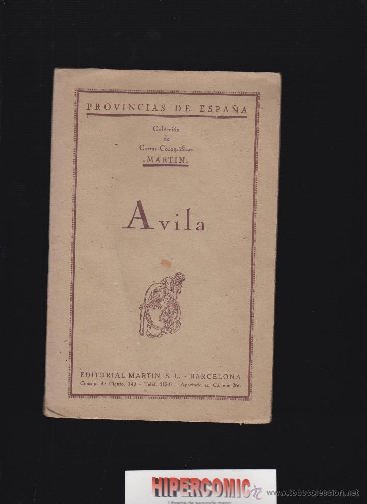 Libri di seconda mano: PROVINCIAS DE ESPA&Ntilde;A , AVILA , COLECCION DE CARTAS COROGRAFICAS MARTIN 1949 ( CONTIENE MAPA )