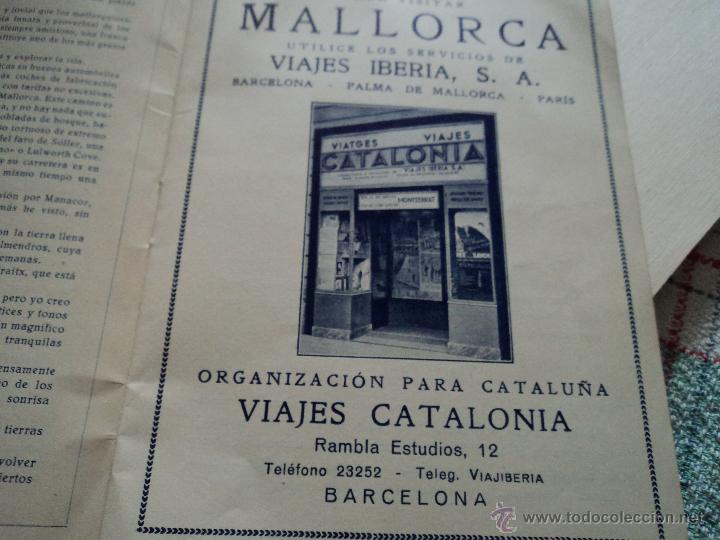 Gebrauchte B&uuml;cher: folleto de viajes catalonia a mallorca con fotos de patios mallorquines y excursiones 16 x 12 cm