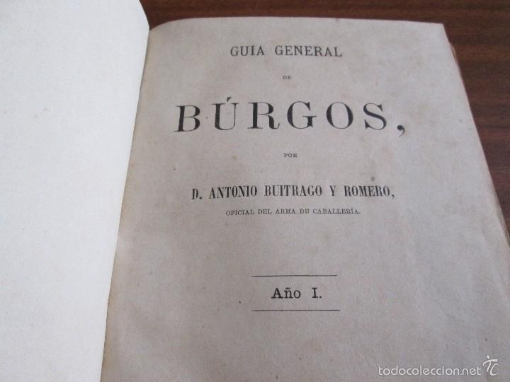 Libros de segunda mano: Gu&iacute;a General de Burgos A&ntilde;o I --- A. Buitrago y Romero