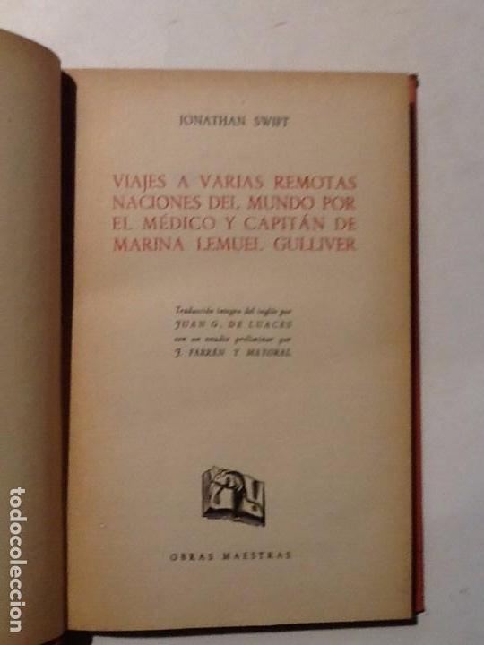 Gebrauchte B&uuml;cher: VIAJES A VARIAS REMOTAS NACIONES DEL MUNDO POR EL MEDICO Y CAPITAN DE MARINA LEMUEL GULLIVER 1945