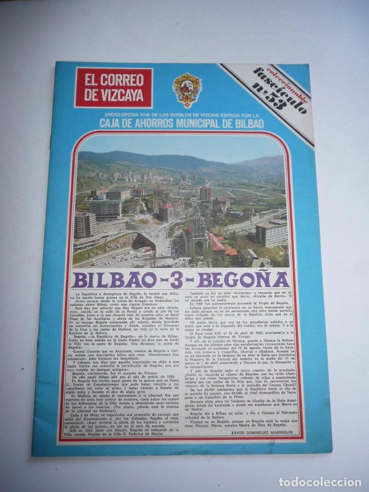 Gebrauchte B&uuml;cher: Enciclopedia viva de los Pueblos de Vizcaya N&ordm; 53 Bilbao 3 Bego&ntilde;a - El Correo de Vizcaya