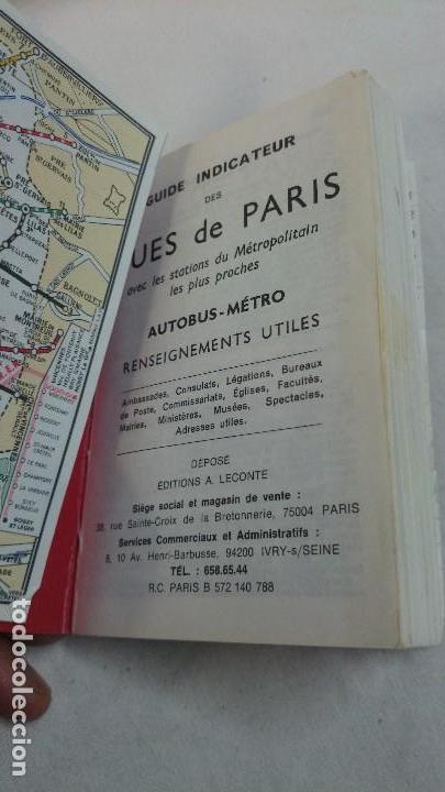 Libros de segunda mano: PLAN DE PAR&Iacute;S,PLANO, A.LECONTE, 1984 - Foto 4