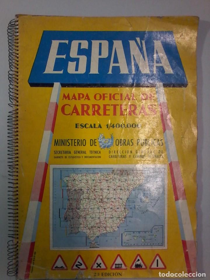 mapa de carreteras mopu Mapa oficial de carreteras   mopu   1959     Sold through Direct 