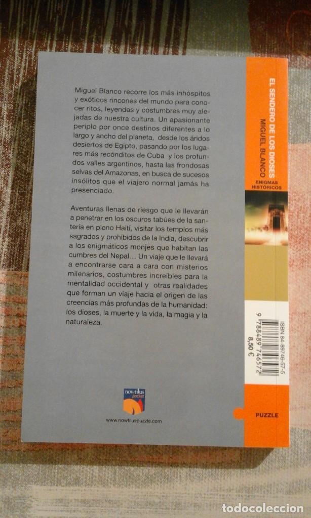 Libros de segunda mano: El sendero de los dioses - Miguel Blanco - Foto 2