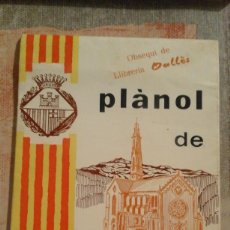 Libros de segunda mano: PLÀNOL DE CASTELLAR DEL VALLÈS - 1981