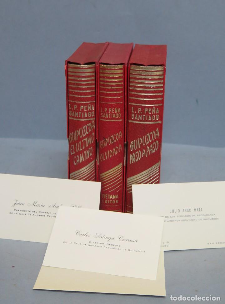 Gebrauchte B&uuml;cher: 1968.- GUIPUZCOA OLVIDADA. LUIS-PEDRO PE&Ntilde;A SANTIAGO. CON TARJETAS Y ESTUCHE. OBRA COMPLETA