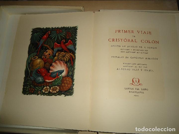Libros de segunda mano: PRIMER VIAJE DE CRISTOBAL COLON SEGUN SU DIARIO DE A BORDO. 1&ordf; edici&oacute;n. NUEVO