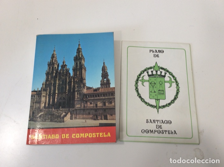 Libros de segunda mano: GUIA SANTIAGO DE COMPOSTELA + PLANO 1&ordf; EDICION 1980