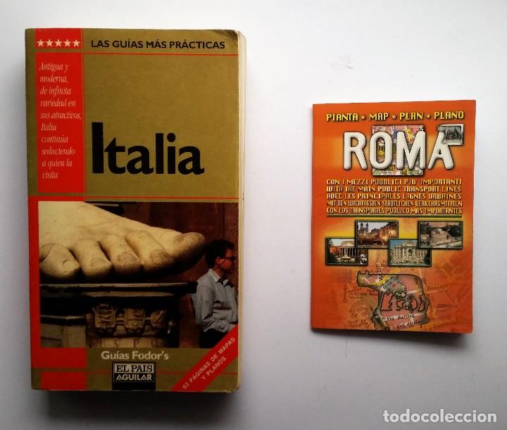 Libros de segunda mano: PLANO DE ROMA + GU&Iacute;A DE ITALIA. GU&Iacute;AS FODOR`S. EL PAIS Y AGUILAR. 1&ordm; EDICI&Oacute;N, 1996.