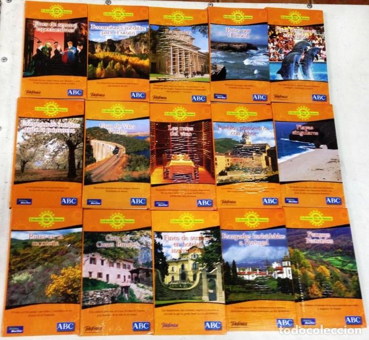 Libros de segunda mano: coleccion COMPLETA 15 ejemplares guias de viaje y fin de semana