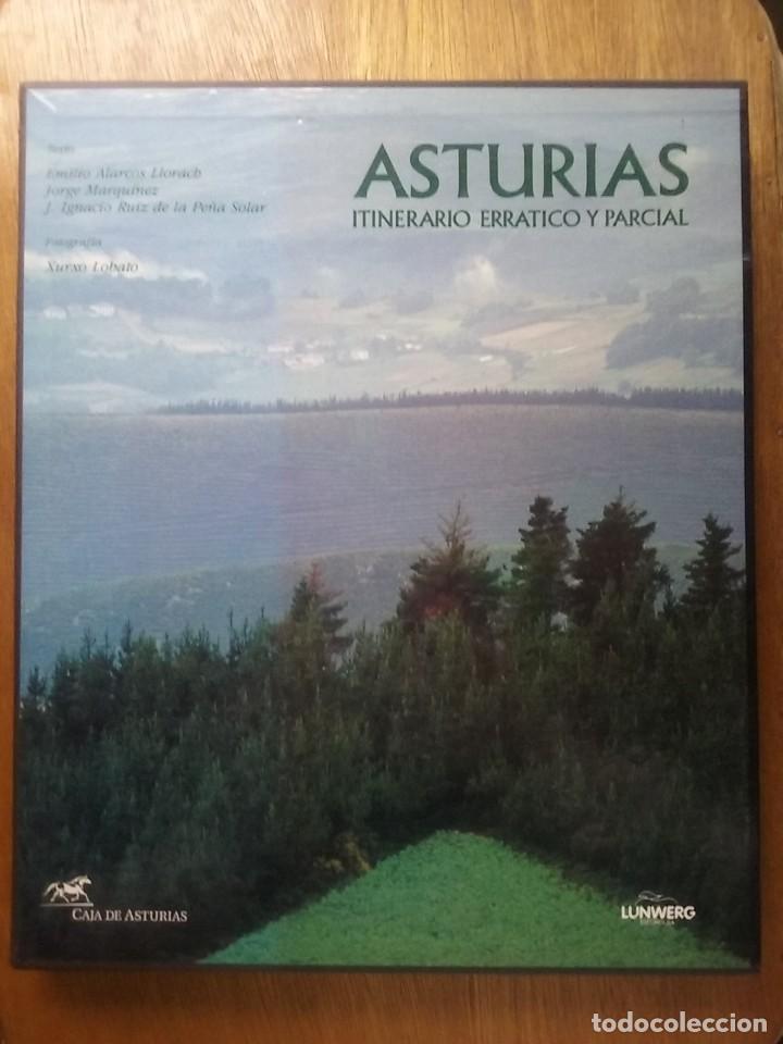 Second hand books: ASTURIAS ITINERARIO ERRATICO Y PARCIAL, EMILIO ALARCOS, XURXO LOBATO, LUNWERG CAJA DE ASTURIAS, 1993