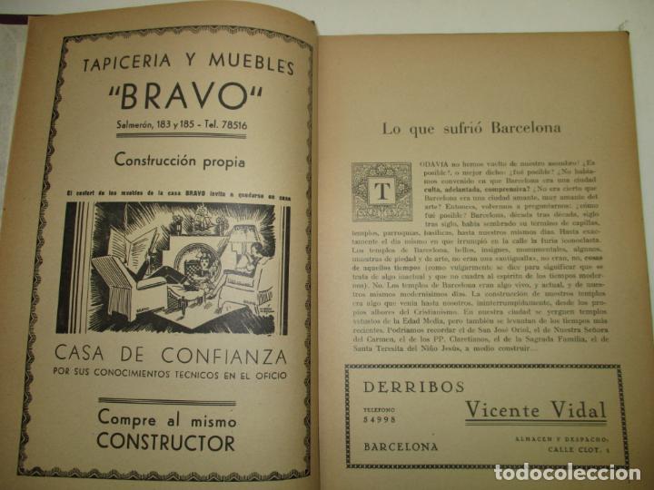Libros de segunda mano: TEMPLOS (LOS ) DE BARCELONA DEVASTADOS... 1940. - Foto 3