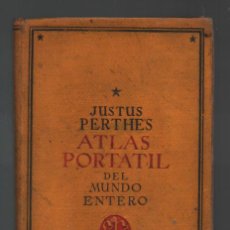 Libros de segunda mano: JUSTHUS PERTHES. ATLAS PORTATIL DEL MUNDO ENTERO. Lote 153412522