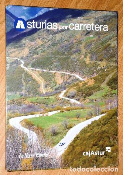 Libros de segunda mano: Asturias por carretera / 22 Fasc&iacute;culos en carpeta de La Nueva Espa&ntilde;a y CajAstur en Oviedo s/f