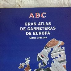 Libros de segunda mano: GRAN ATLAS DE CARRETERAS DE EUROPA – ABC – 1993. ESCALA 1:750.000. Lote 165641722