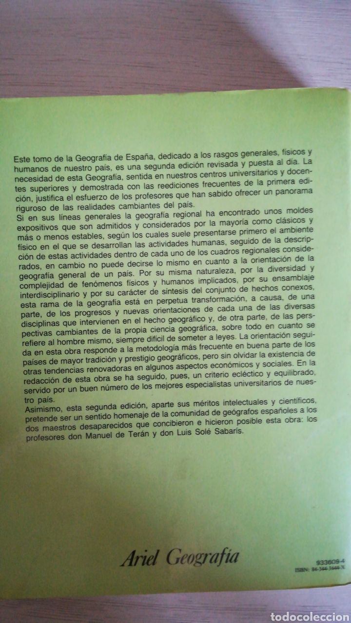 Libros de segunda mano: Geograf&iacute;a general de Espa&ntilde;a. - Foto 2