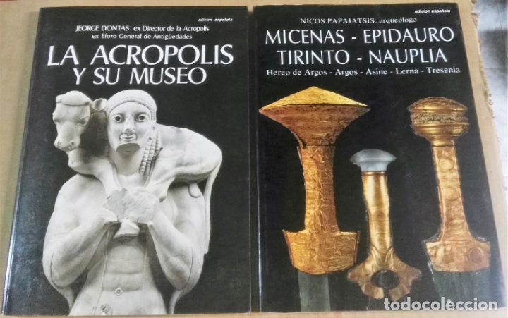 Libros de segunda mano: Lote 2 gu&iacute;as de Grecia. La Acr&oacute;polis, Micenas, Epidauro, Tirinto y Nauplia