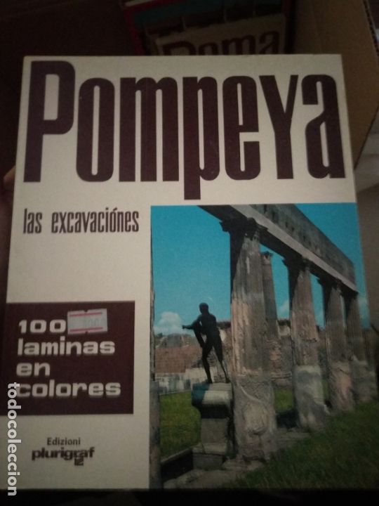 Libros de segunda mano: Pompeya las excavaciones laminas a color
