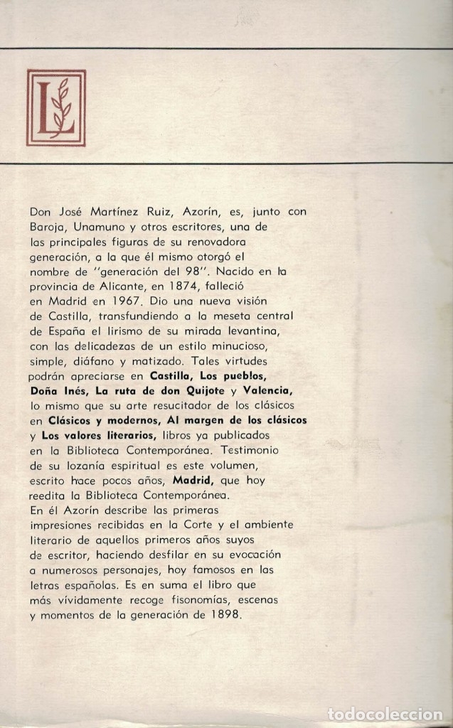 Libros de segunda mano: Azor&iacute;n, Madrid / Losada 1967 - Foto 2